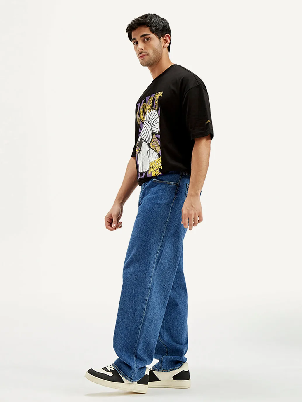 578 BAGGY UTILITY INDIGO JEANS