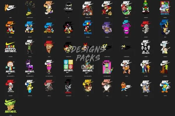 99 Sport Cartoon Brand Designs Bundle PNG