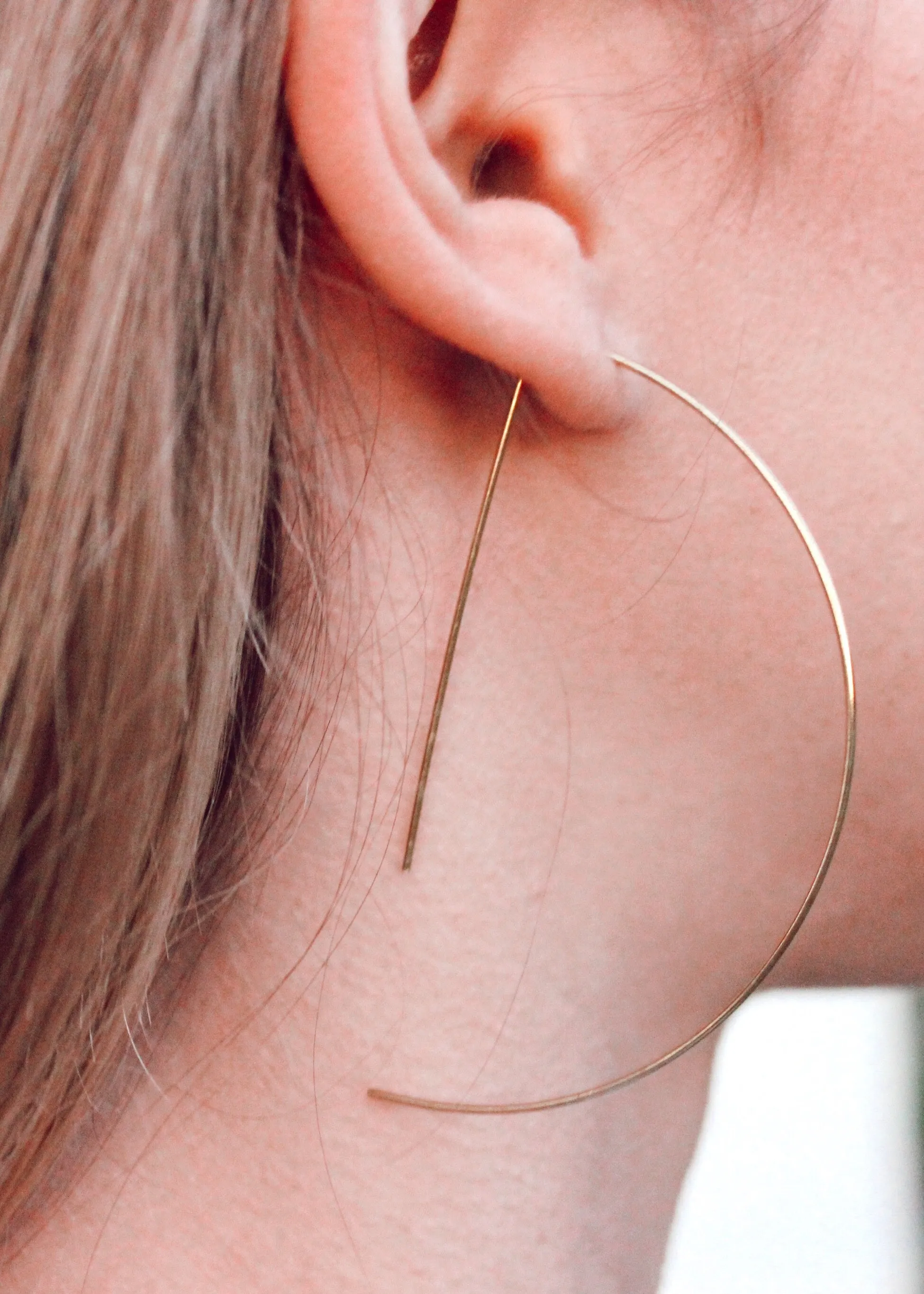 Addison Half Hoop Gold Earring