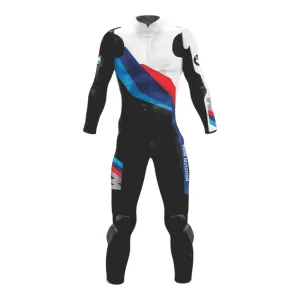 Alpino Ultra-BMW White Leather Racing Suit and Jackets one pc 2 piece