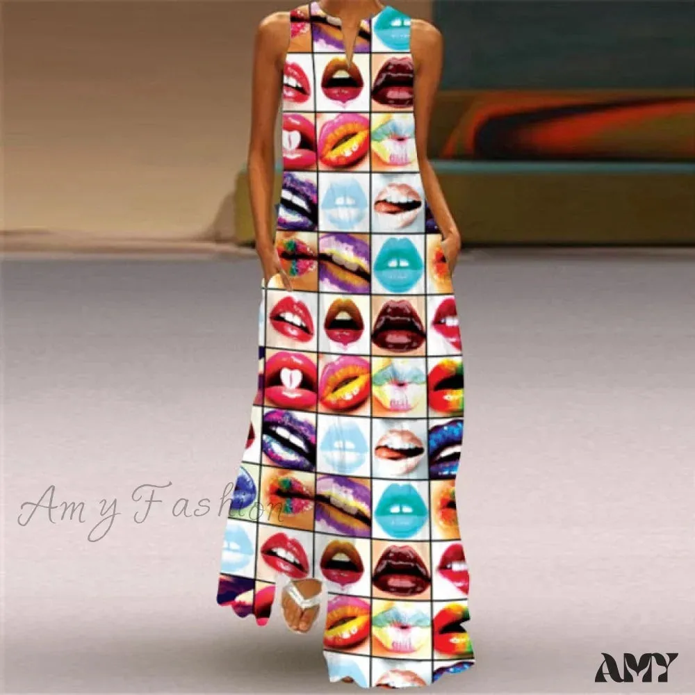 Amy Fashion - Elegant Robe Party Sleeveless Dresses