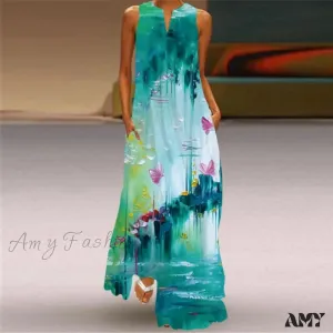 Amy Fashion - Elegant Robe Party Sleeveless Dresses