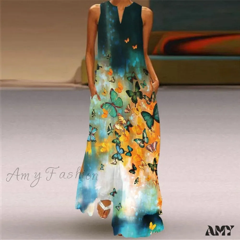 Amy Fashion - Elegant Robe Party Sleeveless Dresses