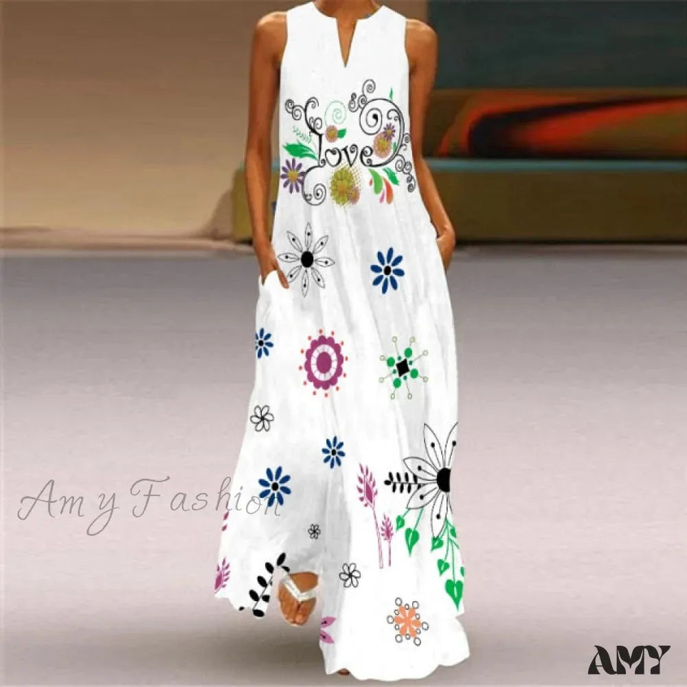 Amy Fashion - Elegant Robe Party Sleeveless Dresses