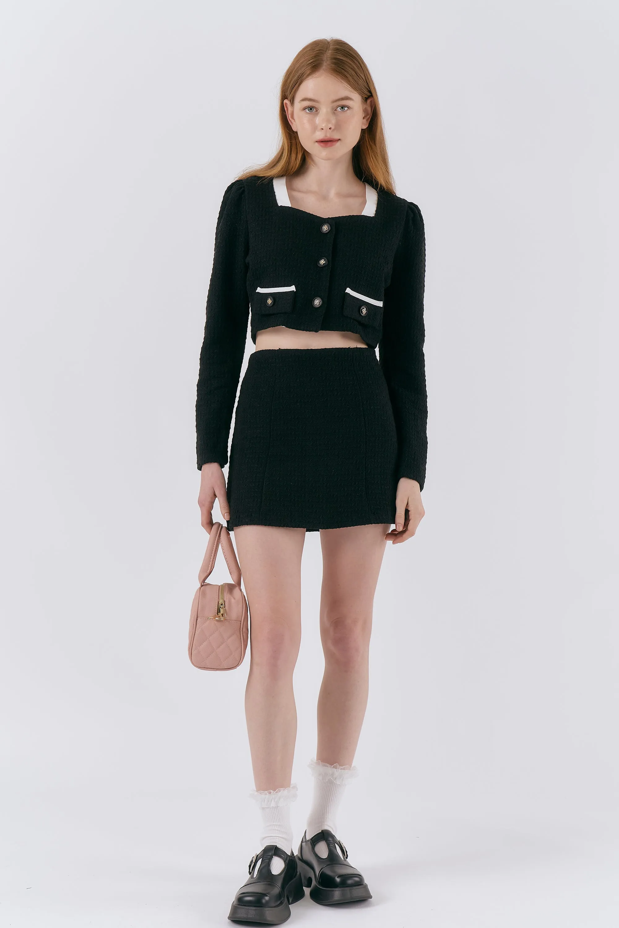 Ashley Tweed Cropped Jacket