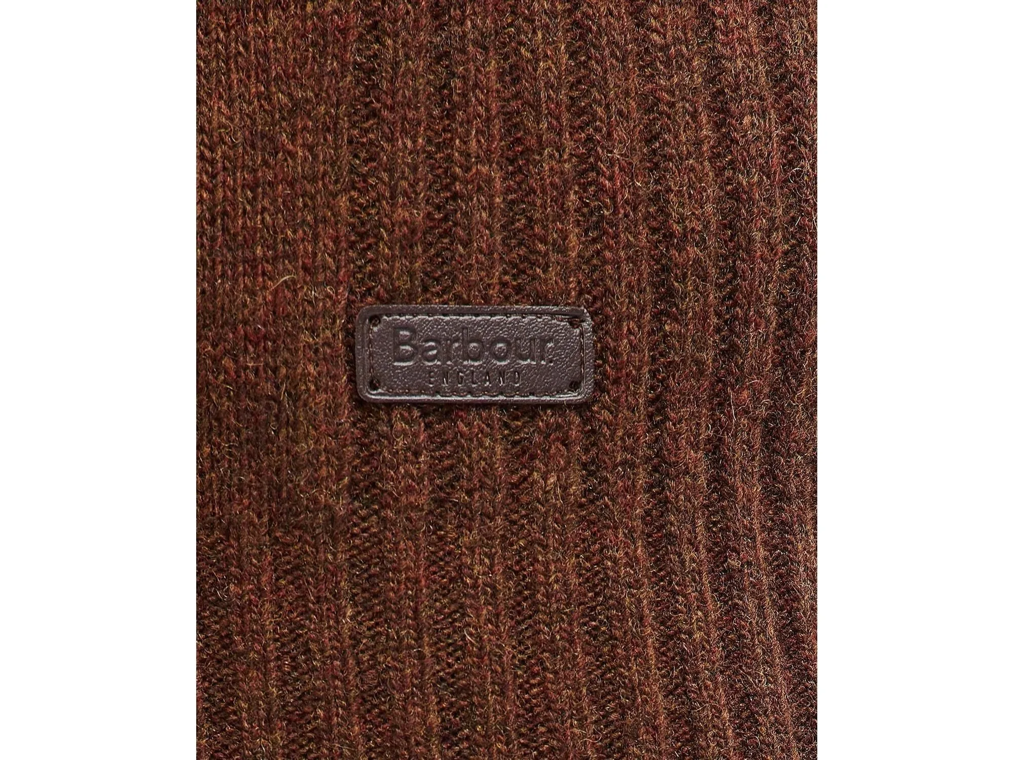 Barbour Nelson Essential Quarter Zip Sweater In Dark Sand