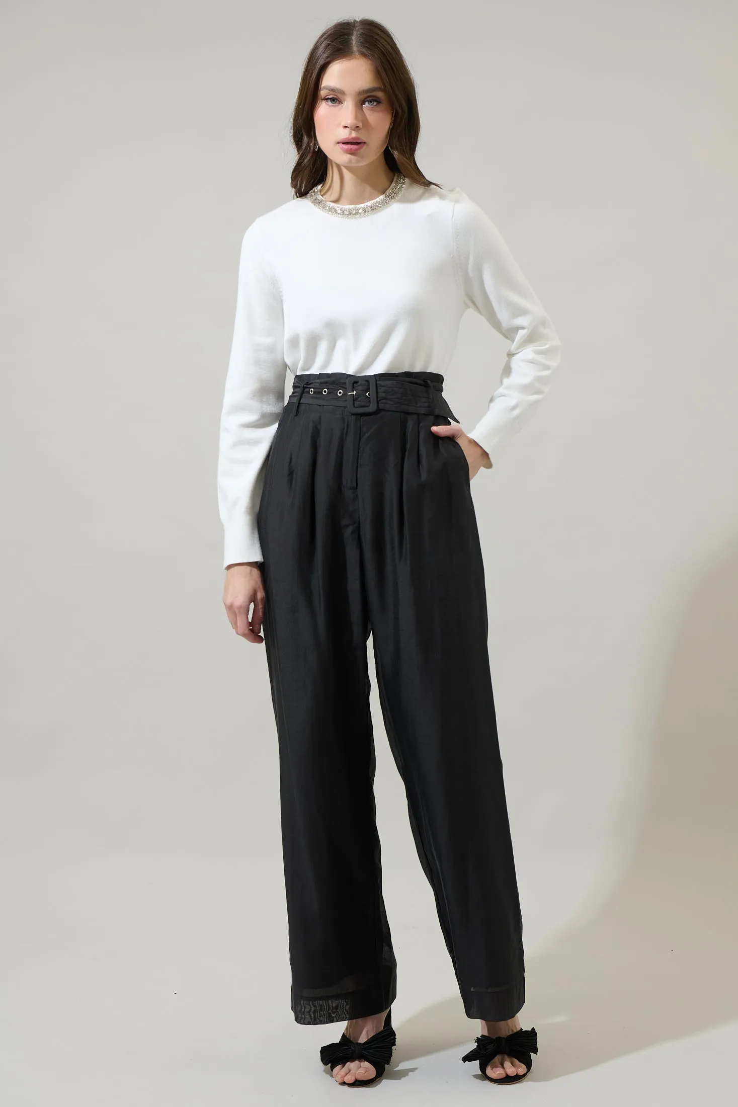 Bellaire High Waisted Wide Leg Pants