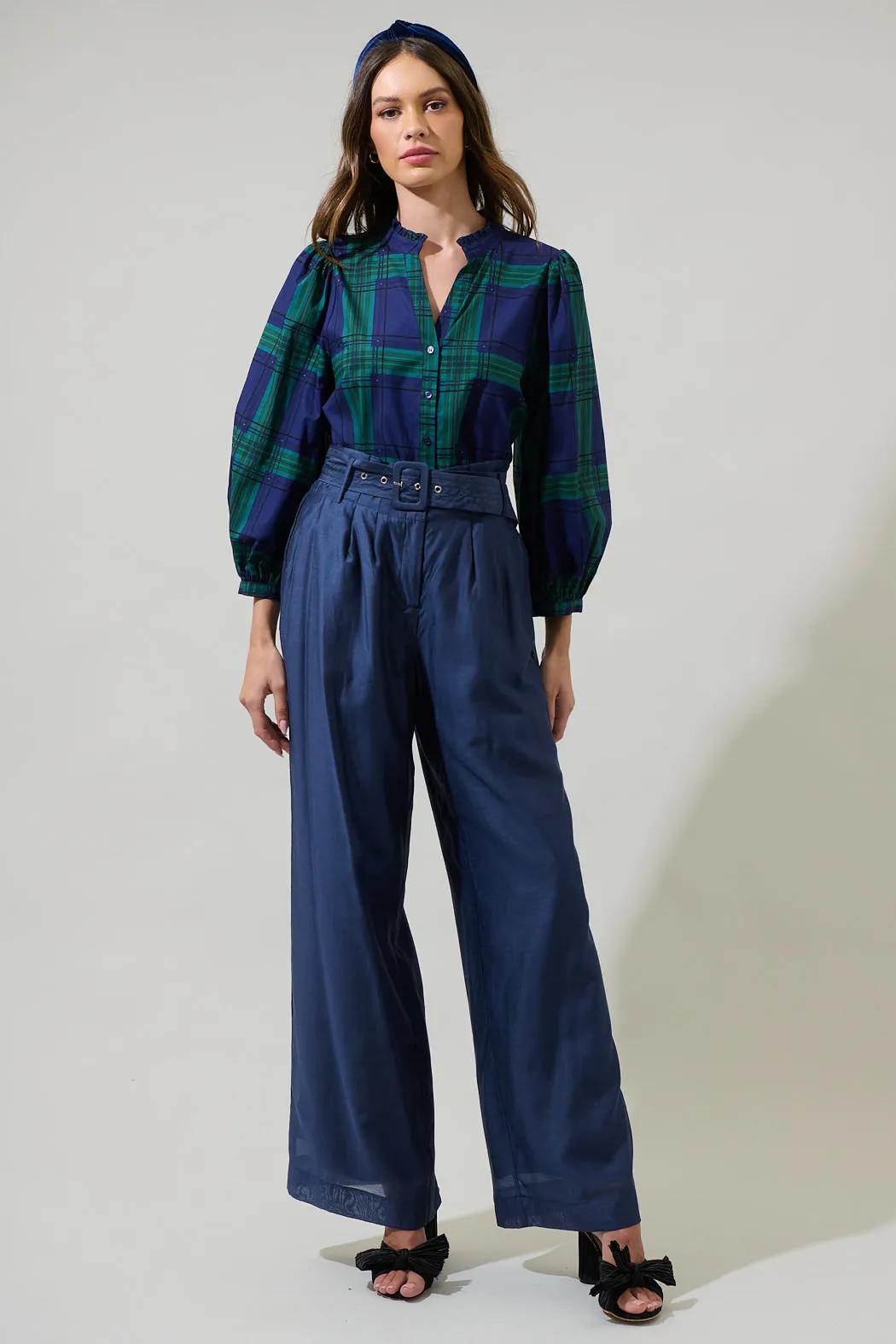 Bellaire High Waisted Wide Leg Pants