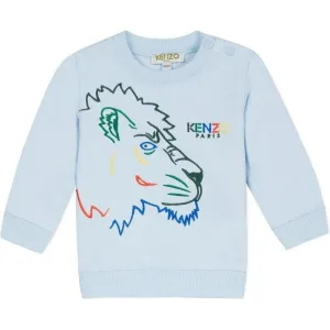 Boys Blue Crazy Jungle Tiger Sweatshirt