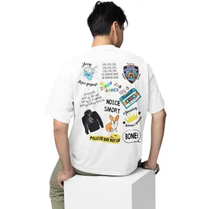 Brooklyn Nine-Nine Oversized T shirt - Nine-Nine Doodle