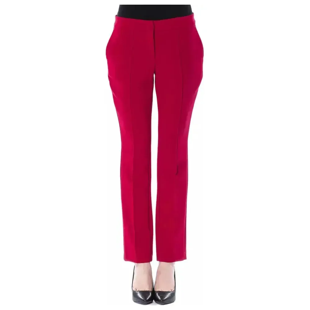 BYBLOS Fuchsia Polyester Women Pants