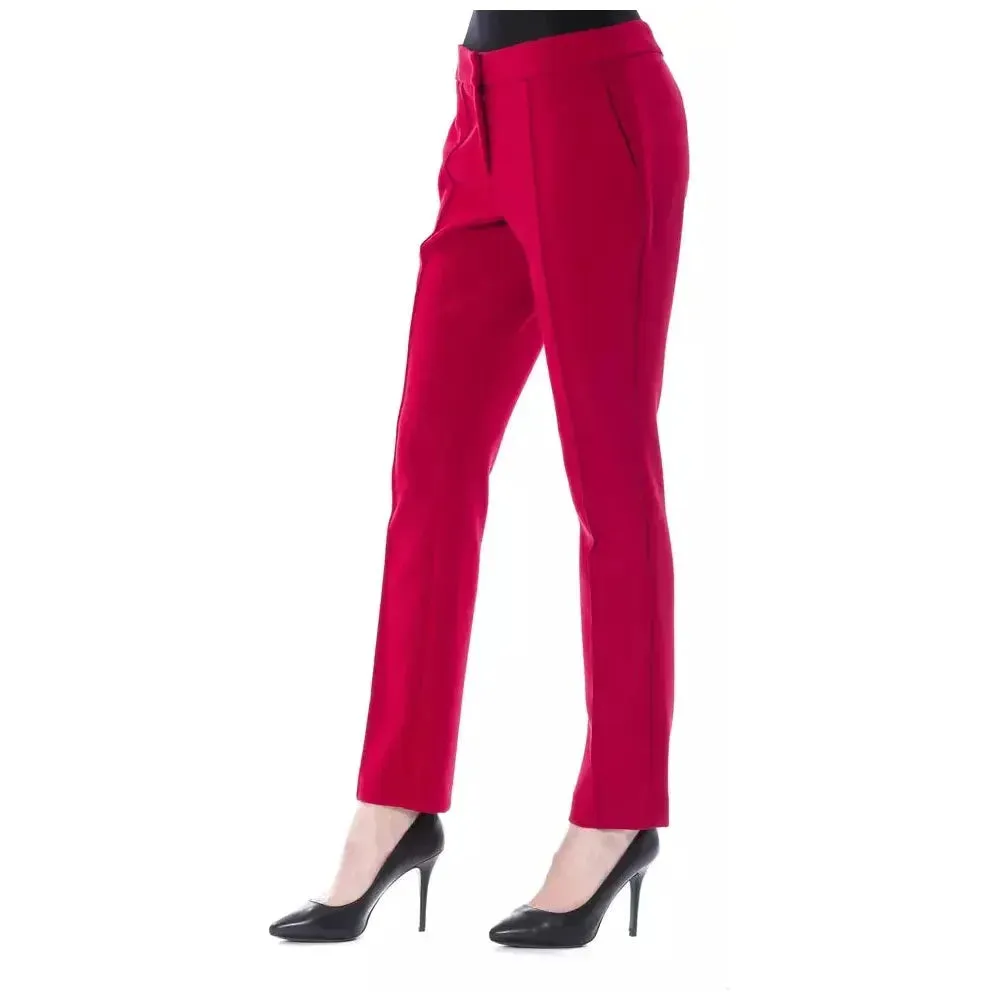 BYBLOS Fuchsia Polyester Women Pants