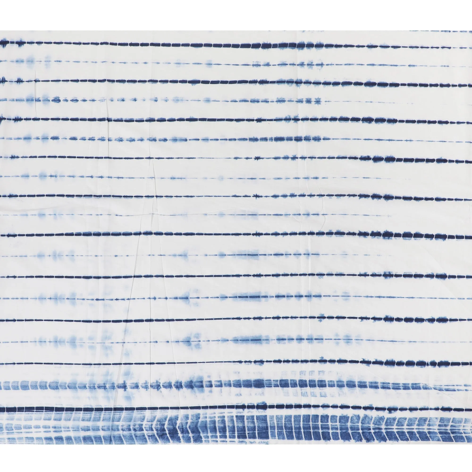 Classic Blue and White Tie-Dye Cotton Lawn Fabric, 110 cm Width-D19660