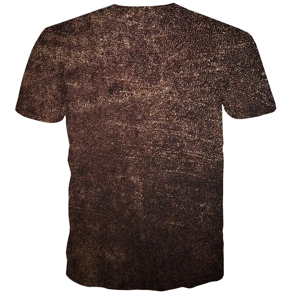 dark red texture shirts special texture Hip hop tshirt 3D Cool different men art costume