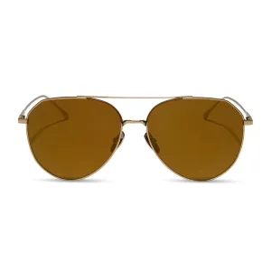 DASH - COPPER METAL   BROWN GOLD FLASH   POLARIZED SUNGLASSES