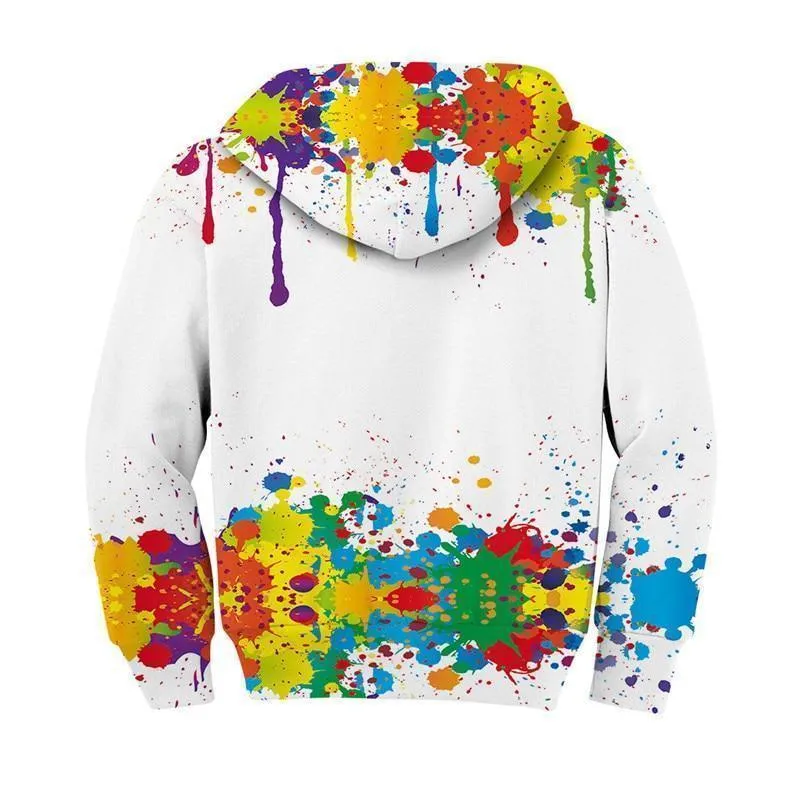 Dripping Paint Kids Hoodies