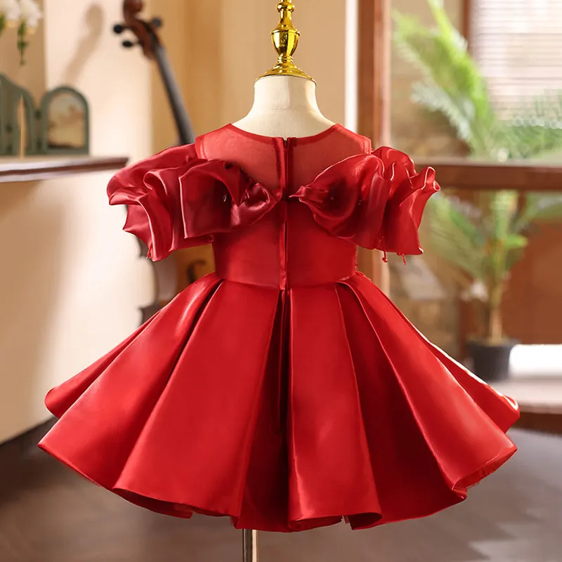 Elegant Baby Girl Flower Girl Dresses Toddler Christening Dresses