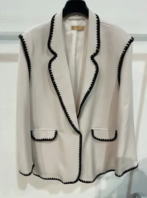 Exquiss Oversize Blazer With Trim