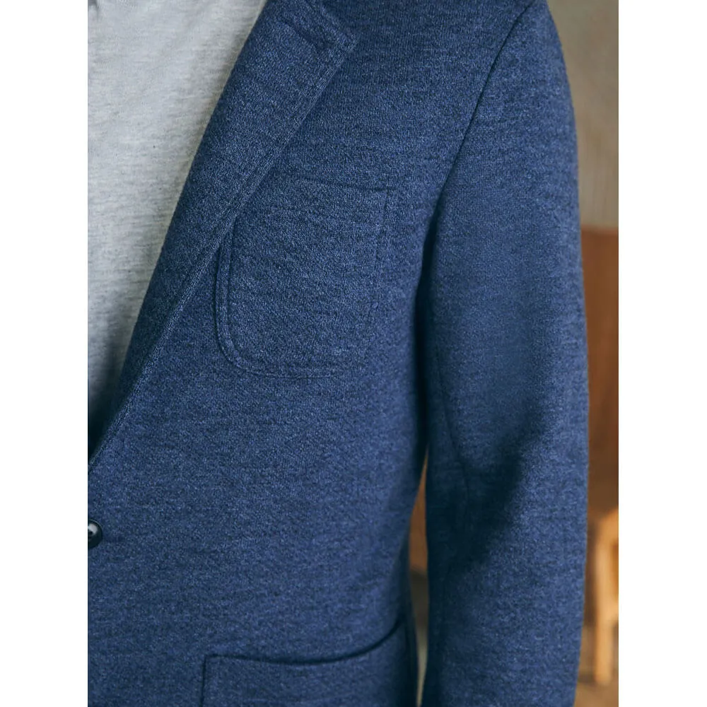 Faherty Inlet Knit Blazer - Deep Navy Melange