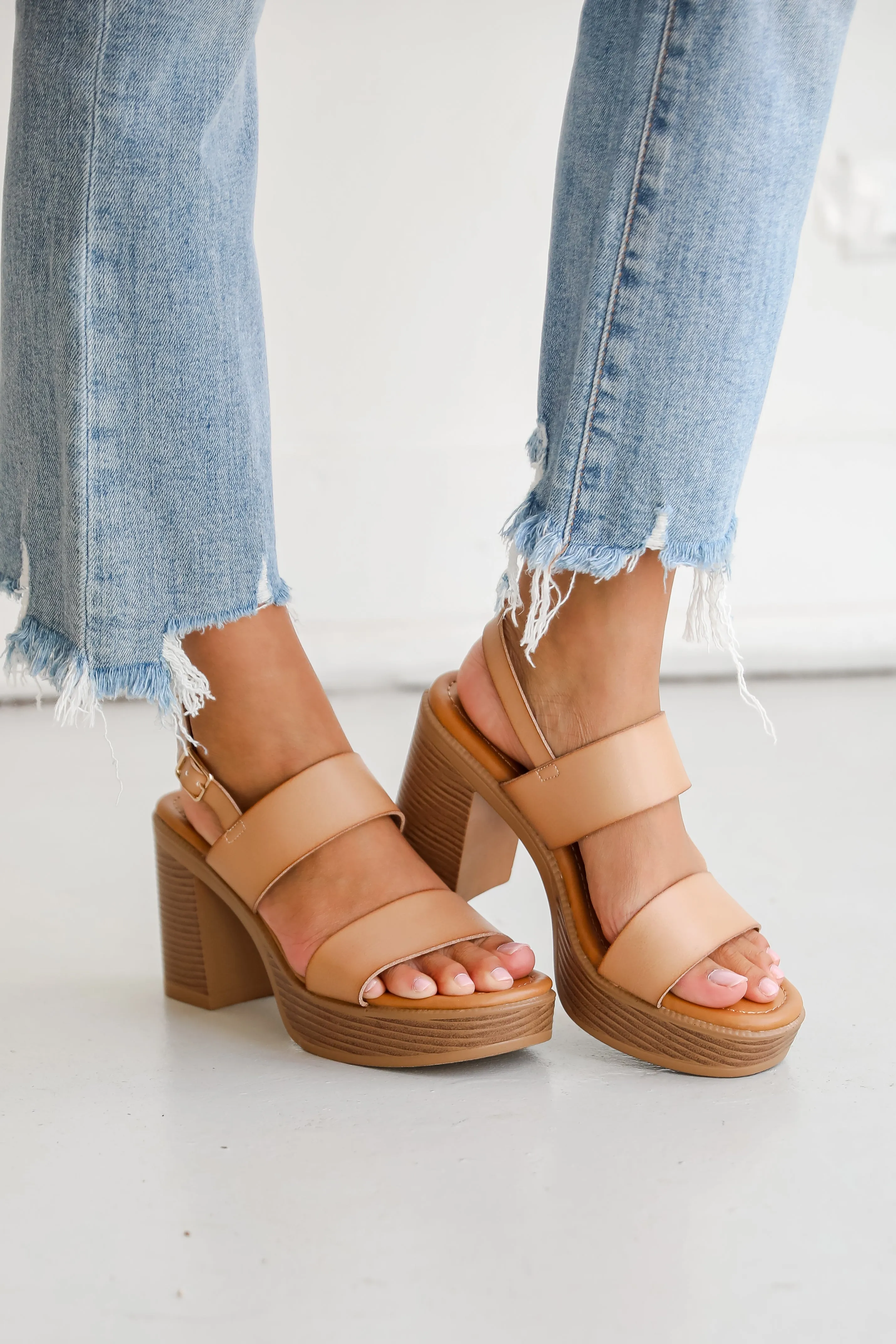 FINAL SALE - Feeling Your Best Nude Platform Heels