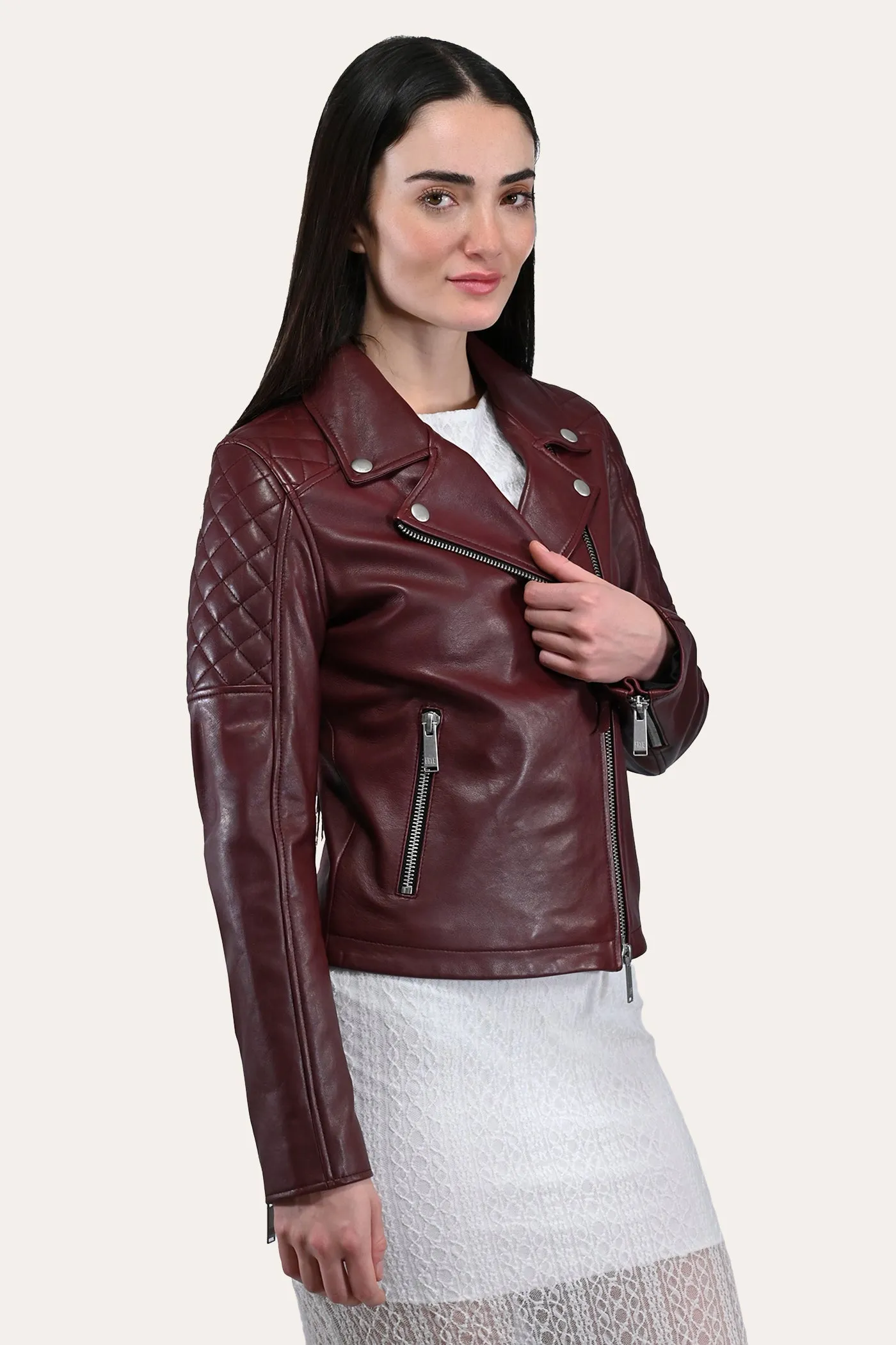 Frye Oxblood Biker Jacket