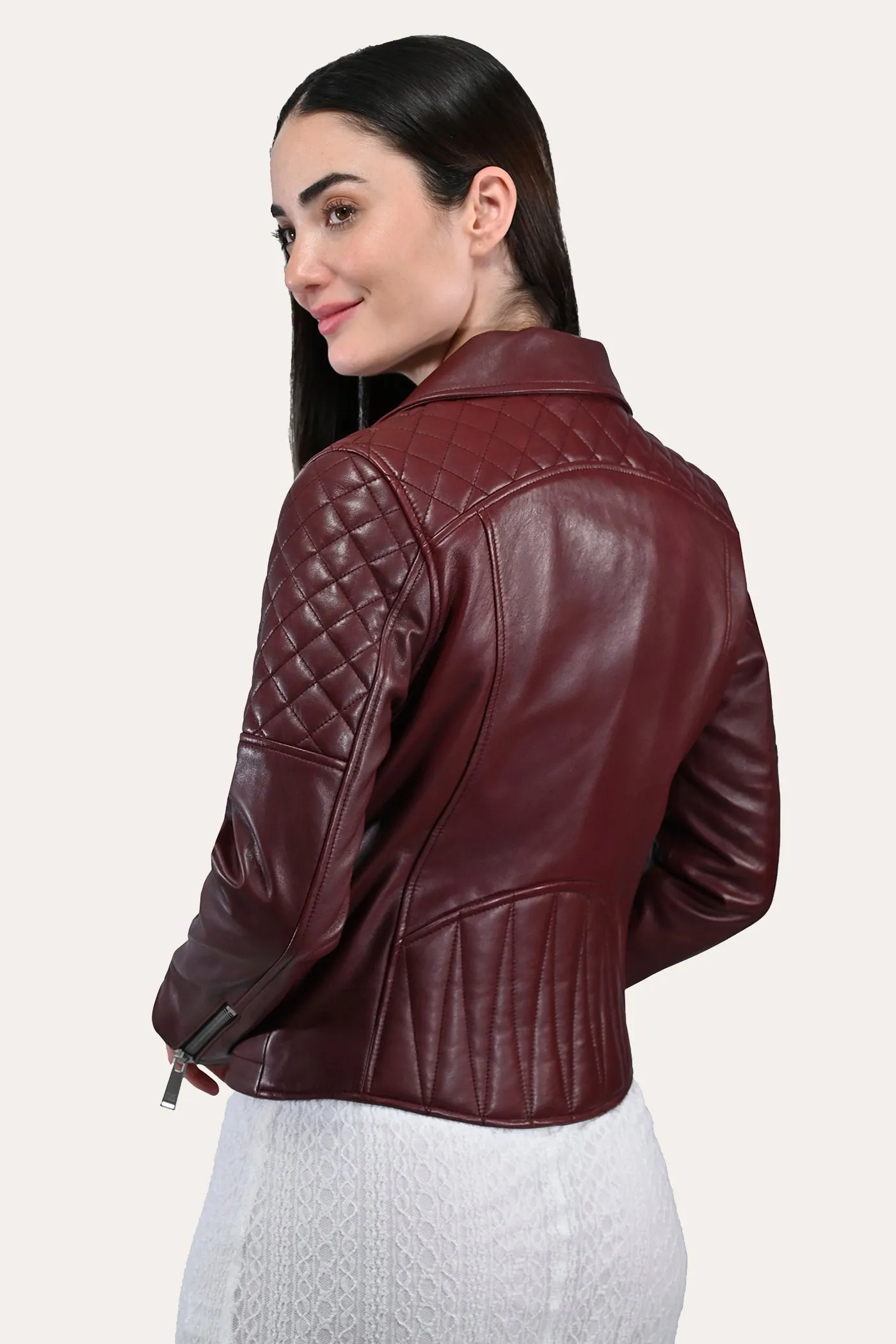 Frye Oxblood Biker Jacket