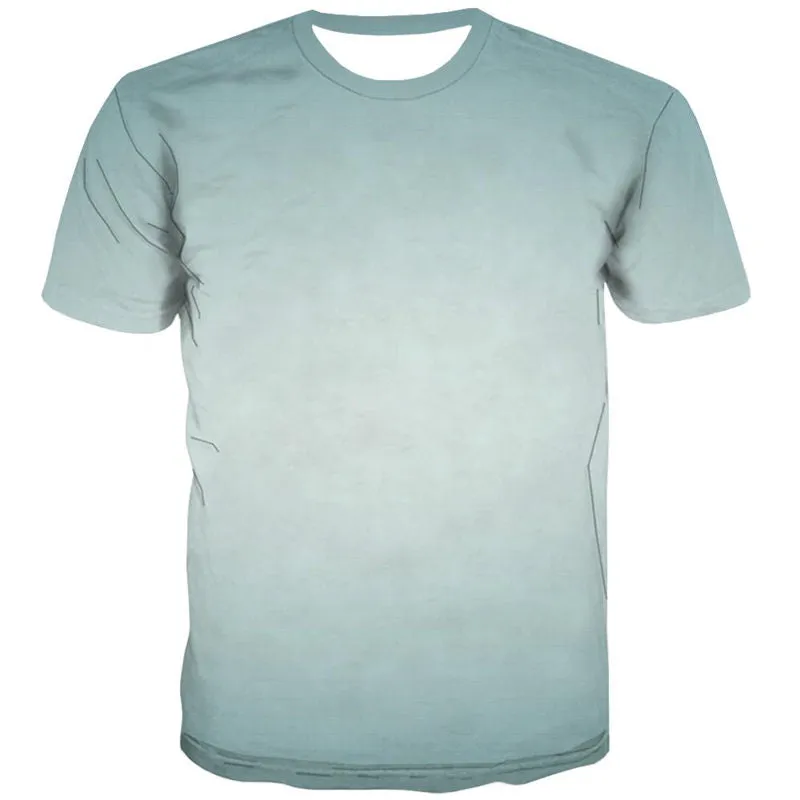 Gray blue gradient texture shirts special texture top tee different Cool man art costume