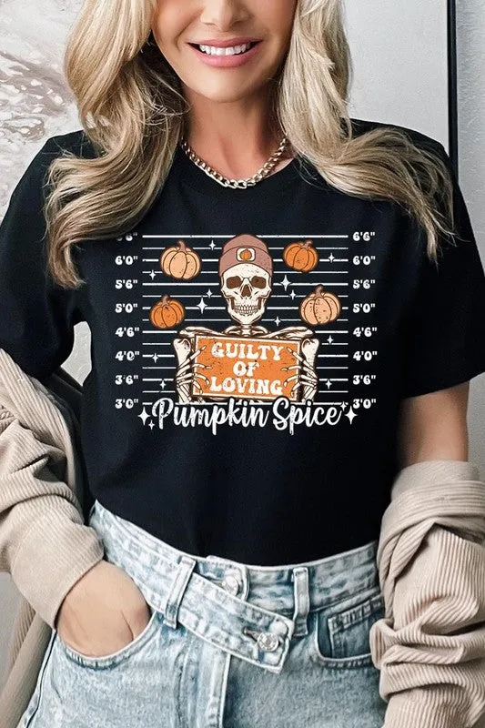 Guilty Of Loving Pumpkin Spice Graphic Tee