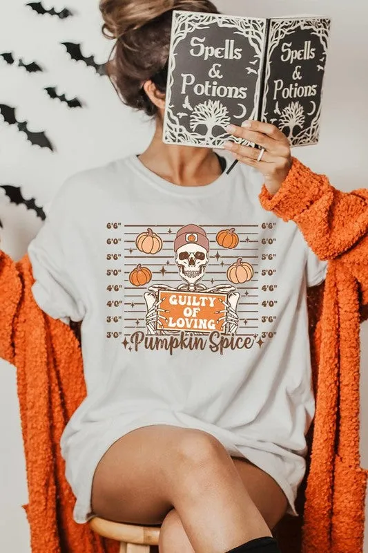 Guilty Of Loving Pumpkin Spice Graphic Tee