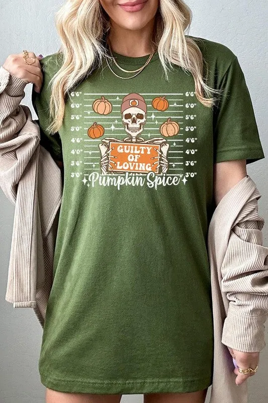 Guilty Of Loving Pumpkin Spice Graphic Tee