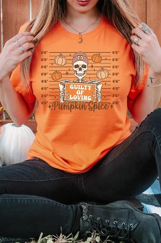 Guilty Of Loving Pumpkin Spice Graphic Tee