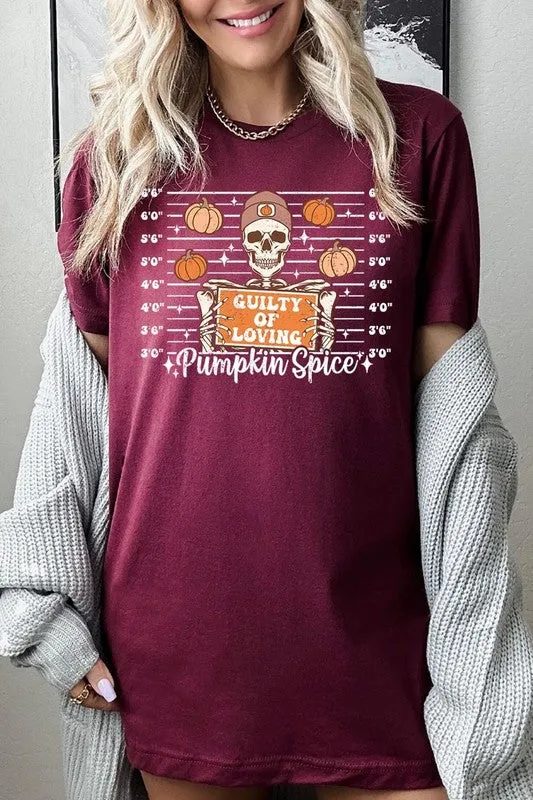 Guilty Of Loving Pumpkin Spice Graphic Tee