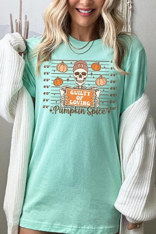 Guilty Of Loving Pumpkin Spice Graphic Tee