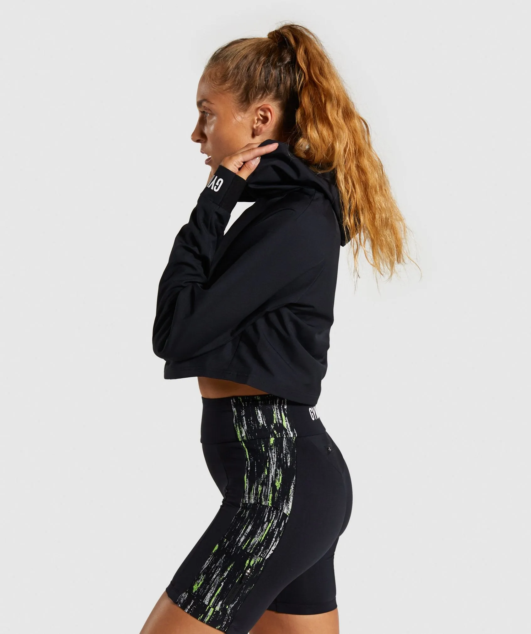 Gymshark Non Stop Cropped Hoodie - Black