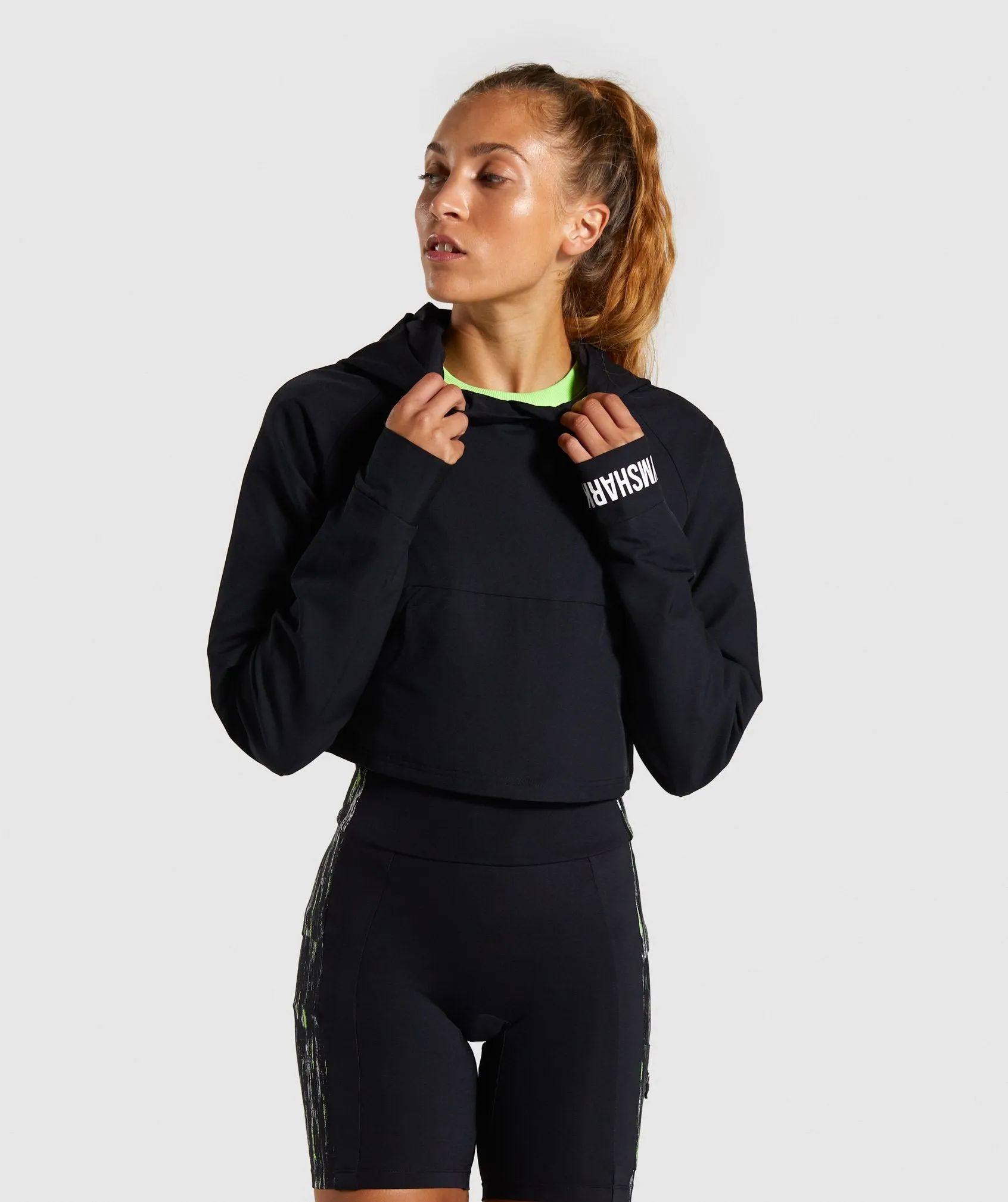 Gymshark Non Stop Cropped Hoodie - Black