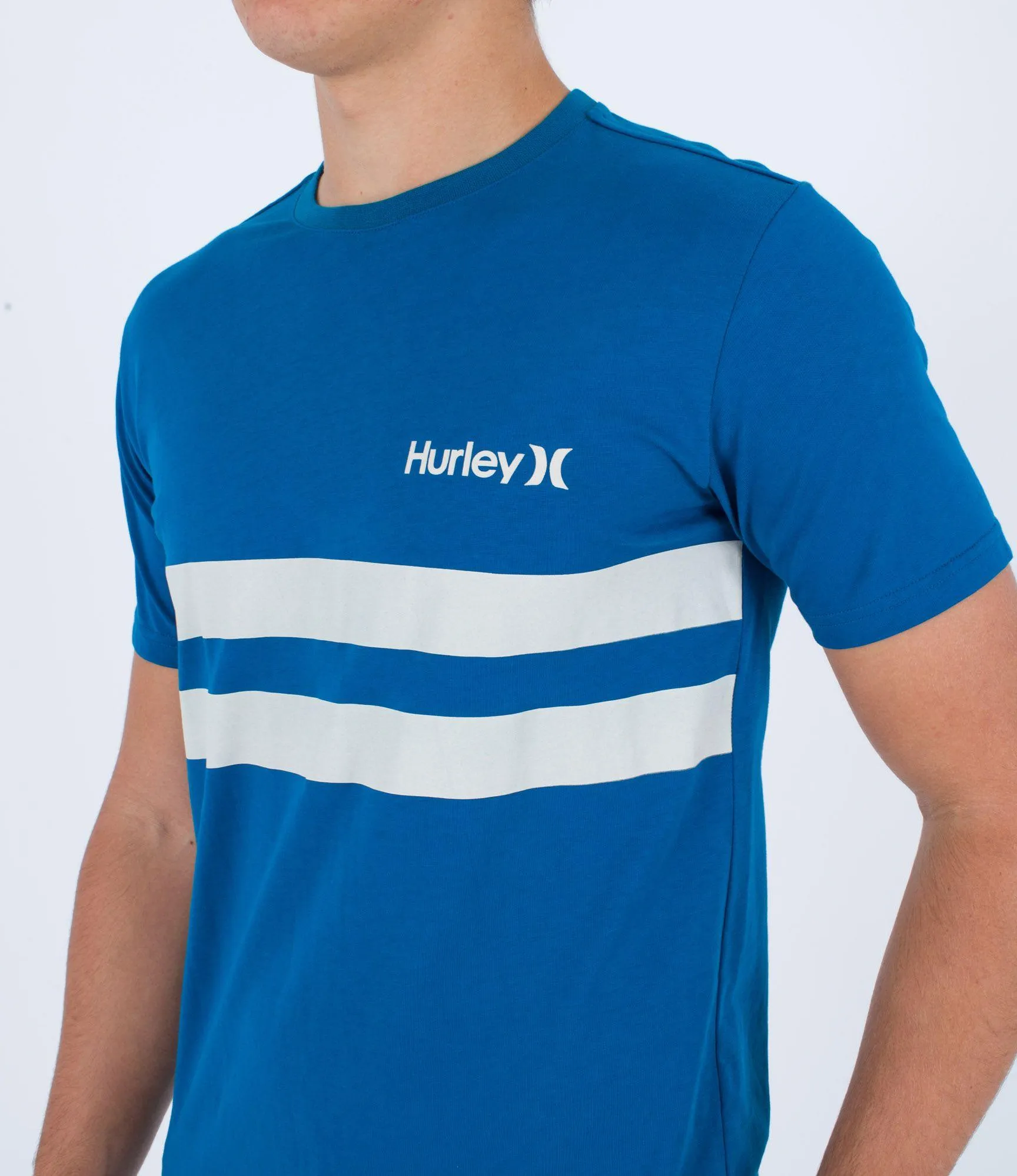 Hurley Block Party Oceancare Organic Tee Abyss Blue