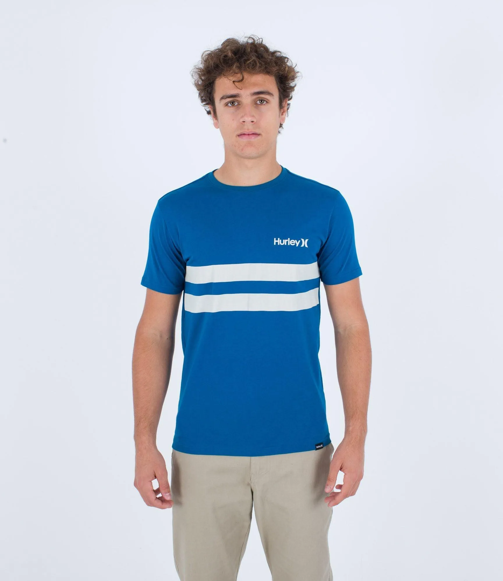 Hurley Block Party Oceancare Organic Tee Abyss Blue