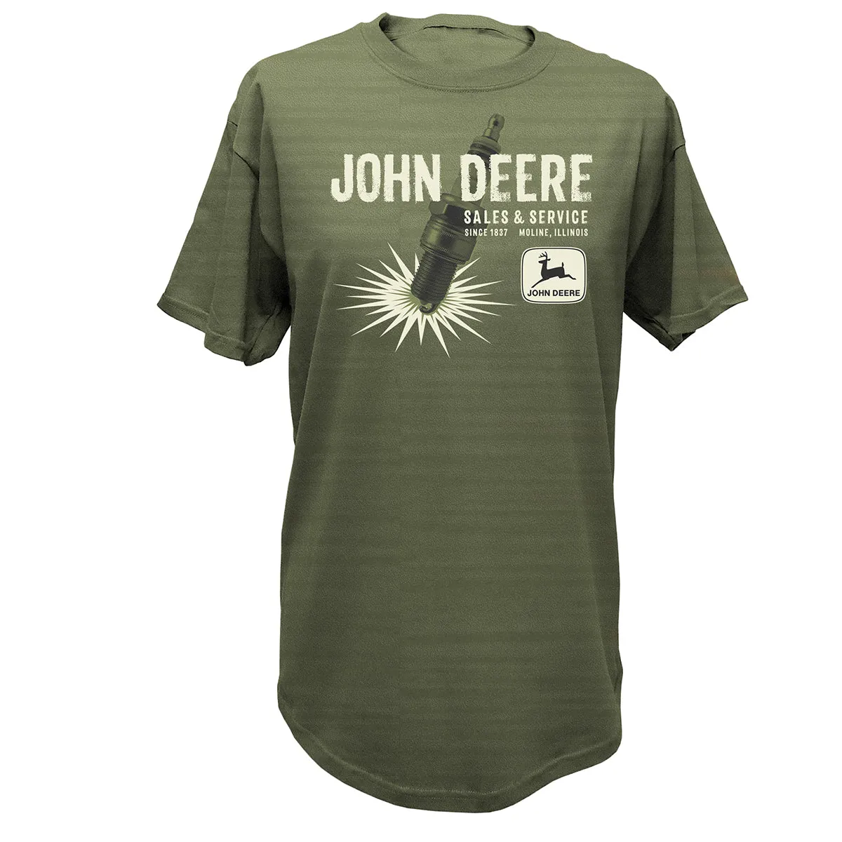 John Deere Men's Spark Plug Tee