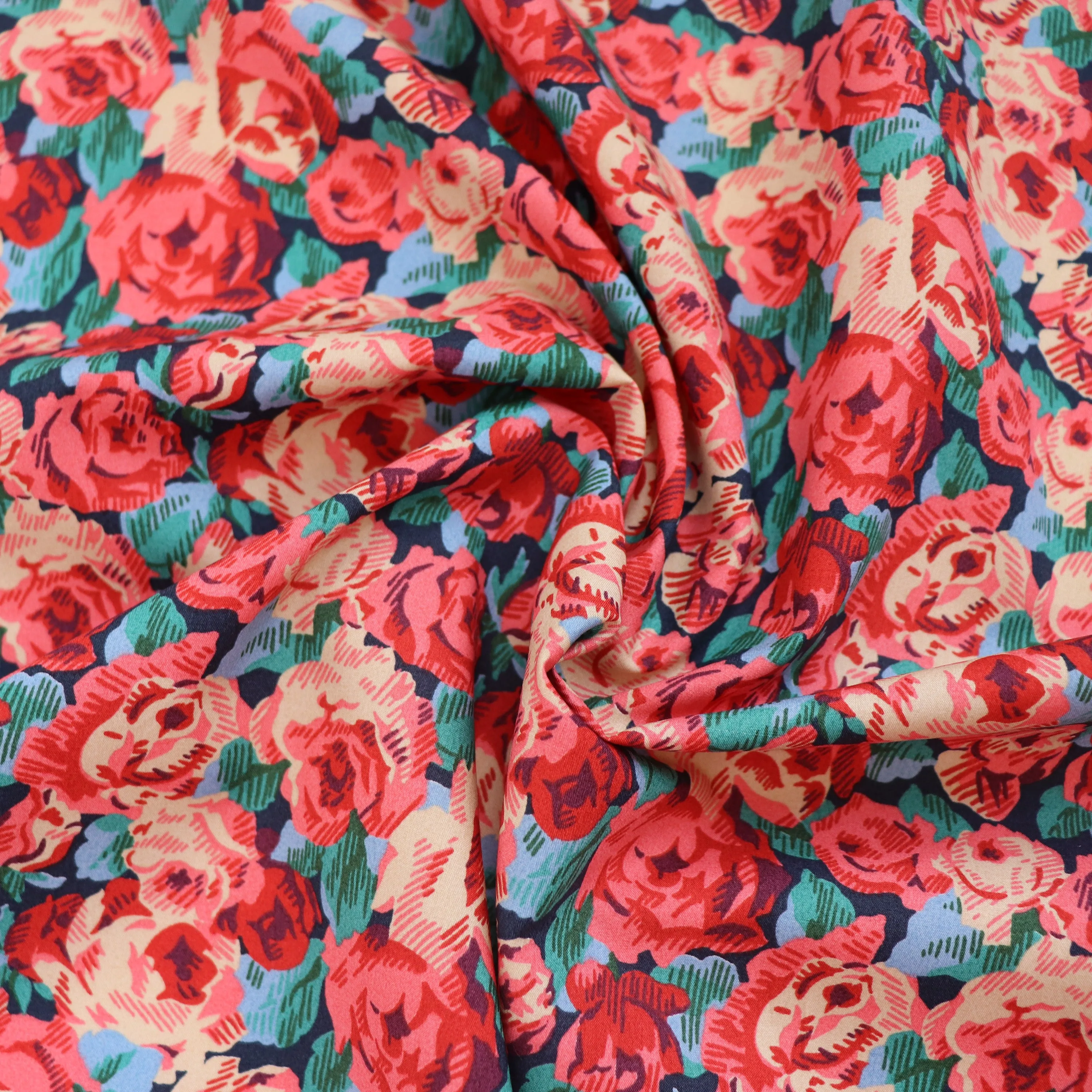 Liberty Fabrics - Roman Rose - Piccadilly Cotton Poplin - SALE