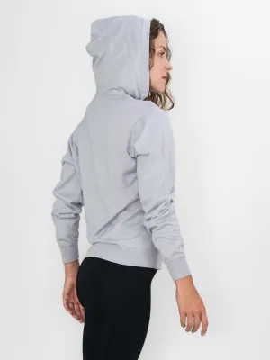 Lightweight Vegan Cashmere Hooded Shirt - WOMENS