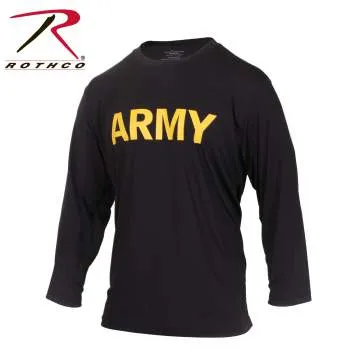 Long Sleeve Army PT Shirt