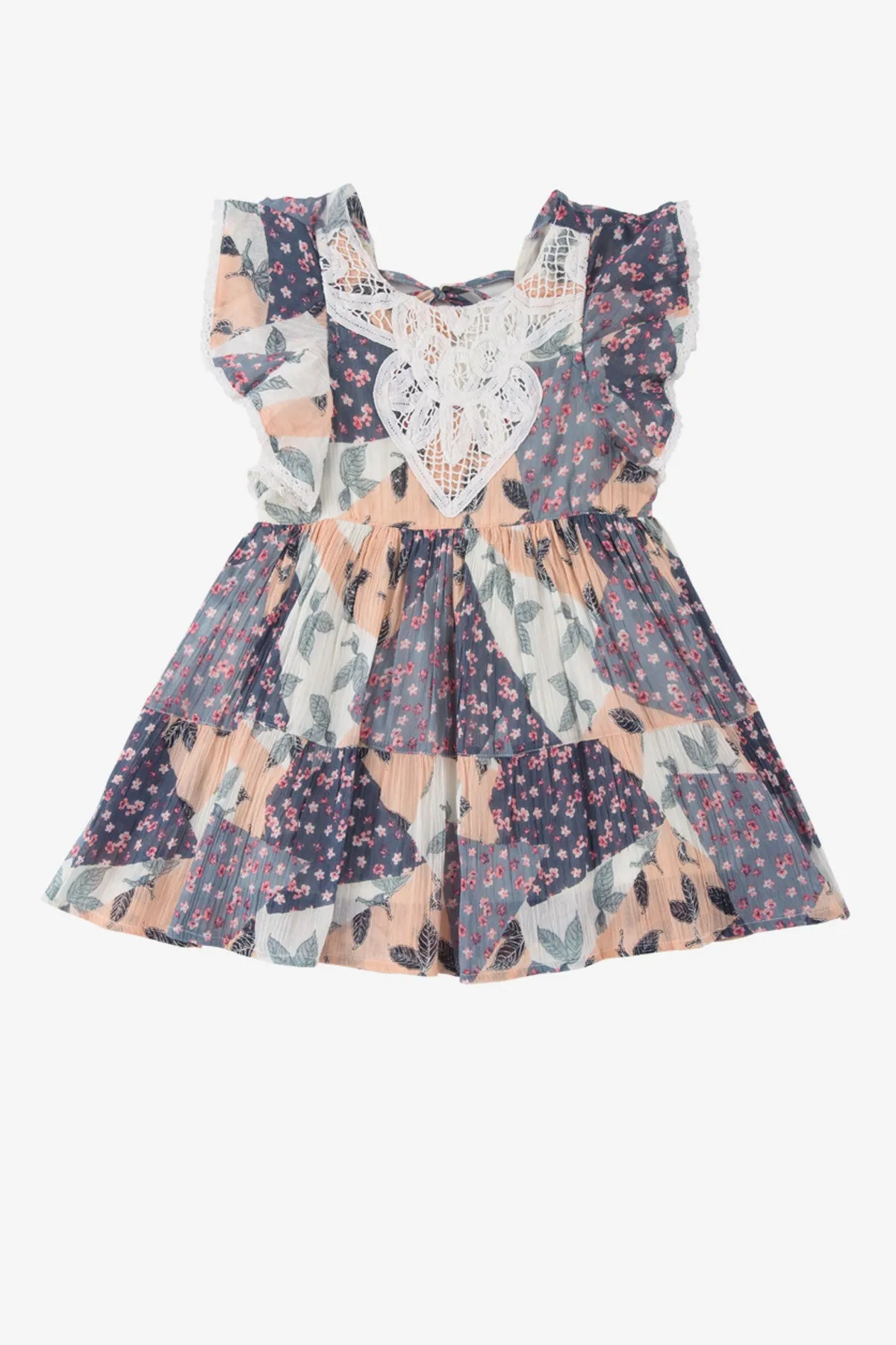 Mimi & Maggie Butterfly Sleeve Girls Dress