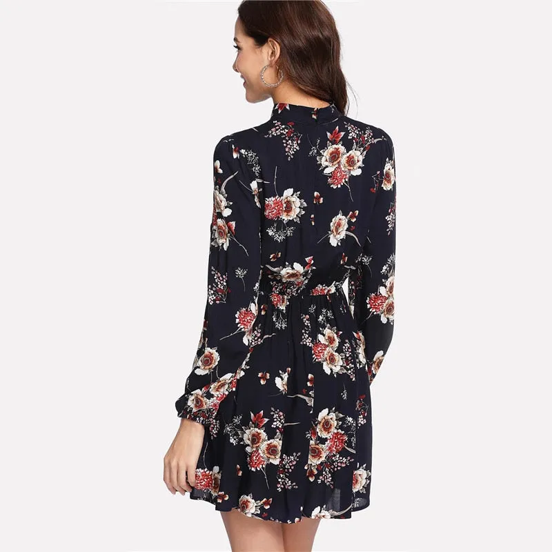 Modest Floral Women Dress