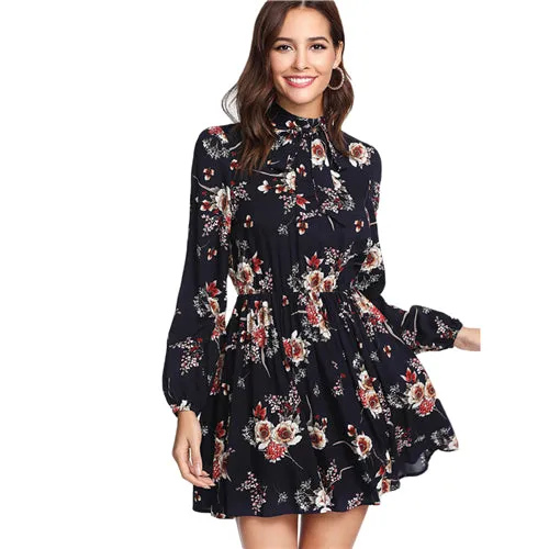 Modest Floral Women Dress