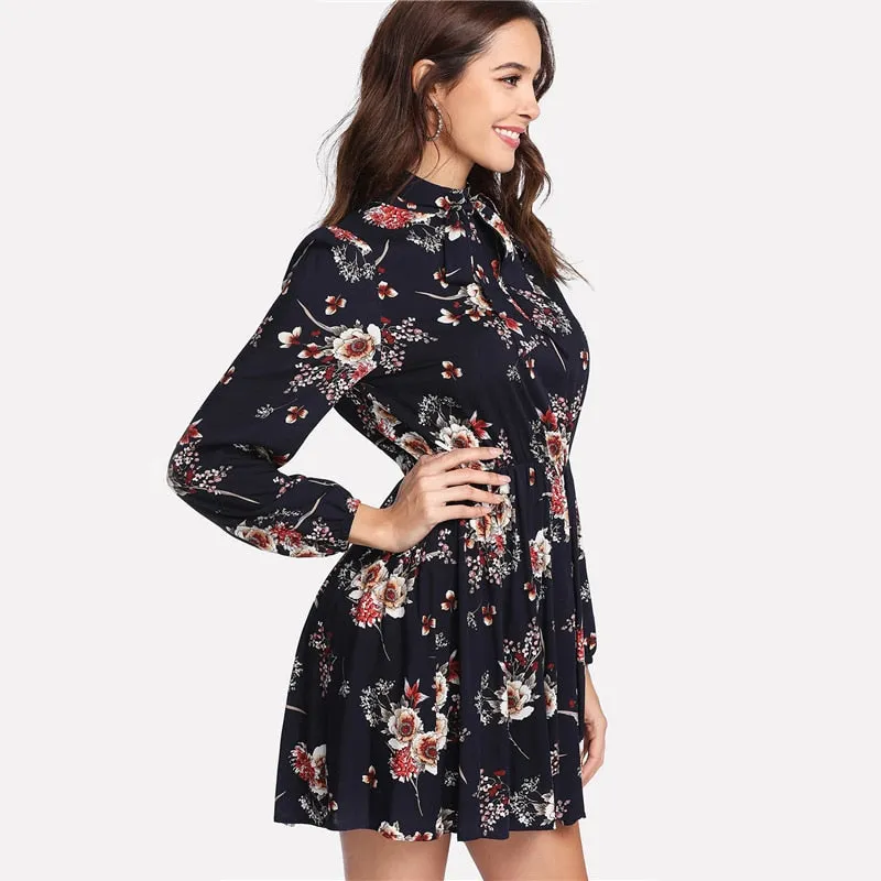 Modest Floral Women Dress