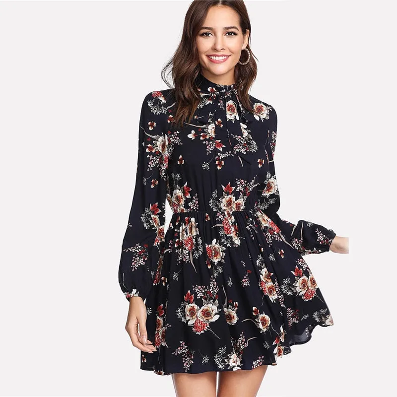 Modest Floral Women Dress