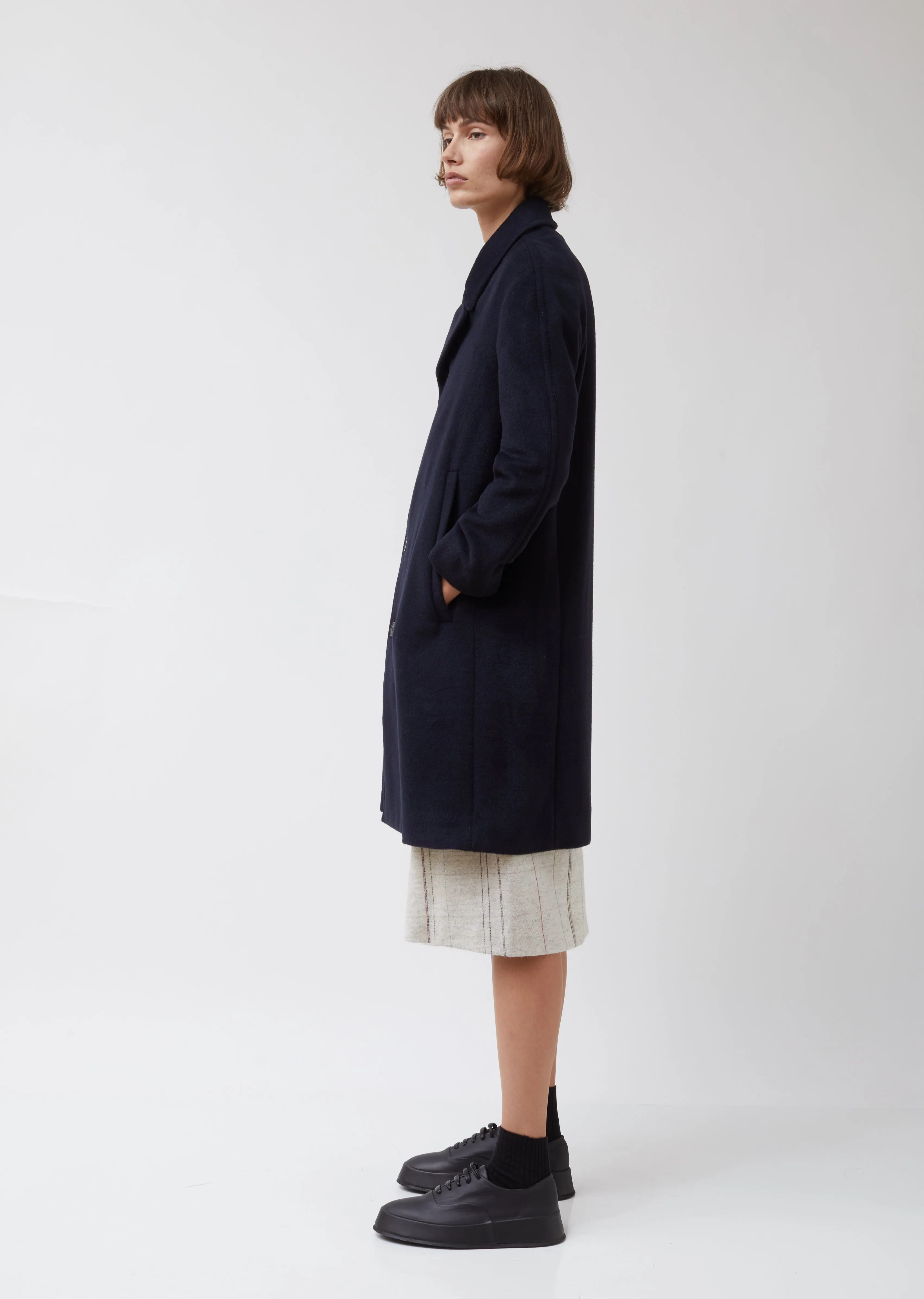 Mohair Wool Coat Sequoia