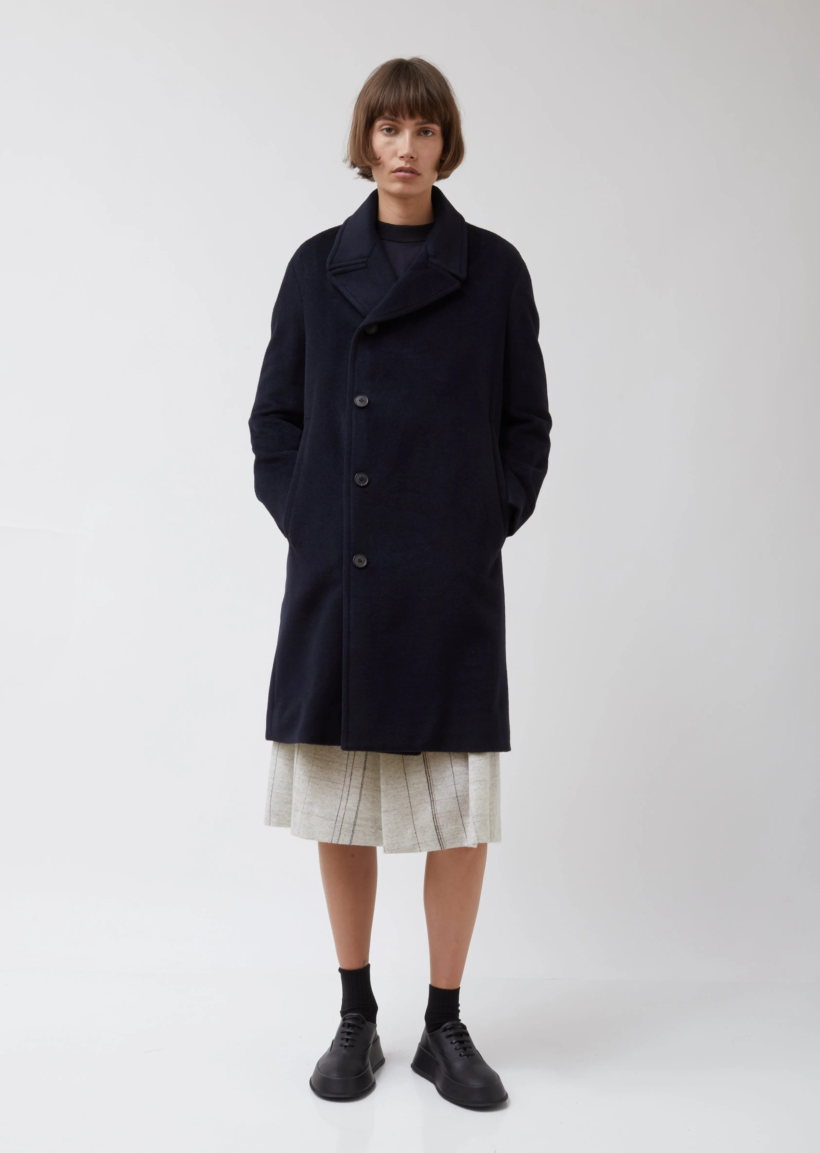 Mohair Wool Coat Sequoia