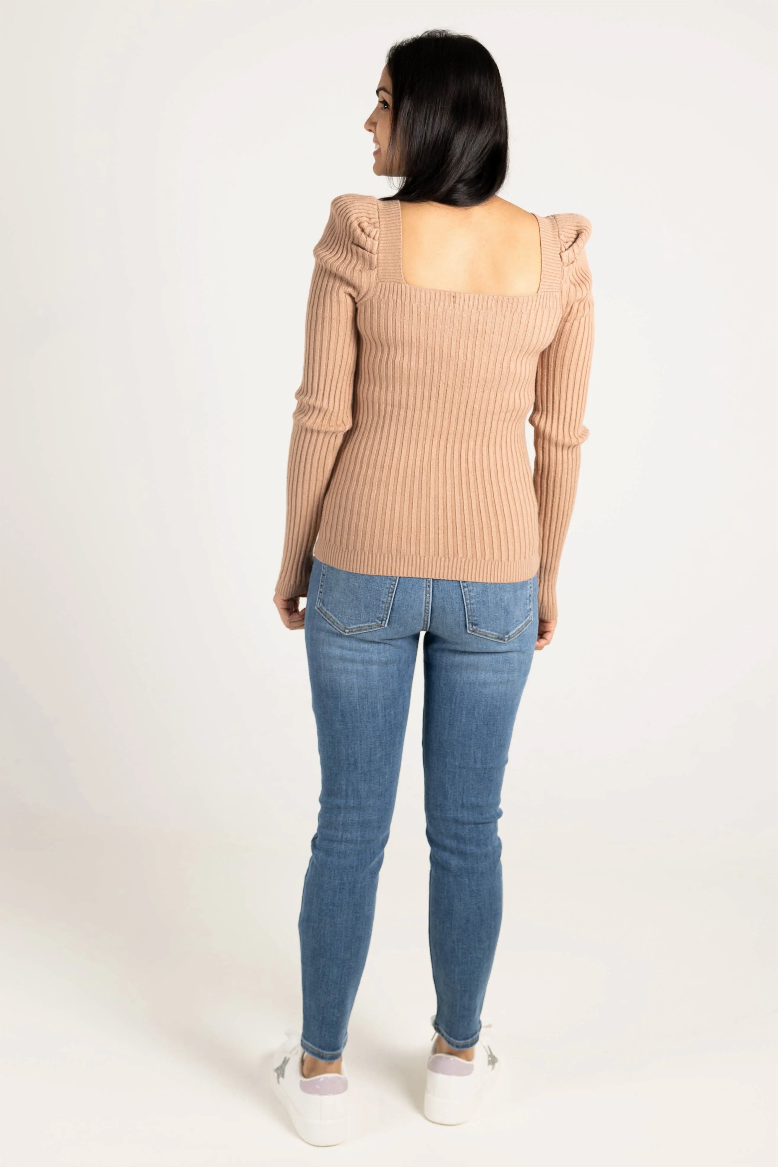 My Way Square Neck Sweater