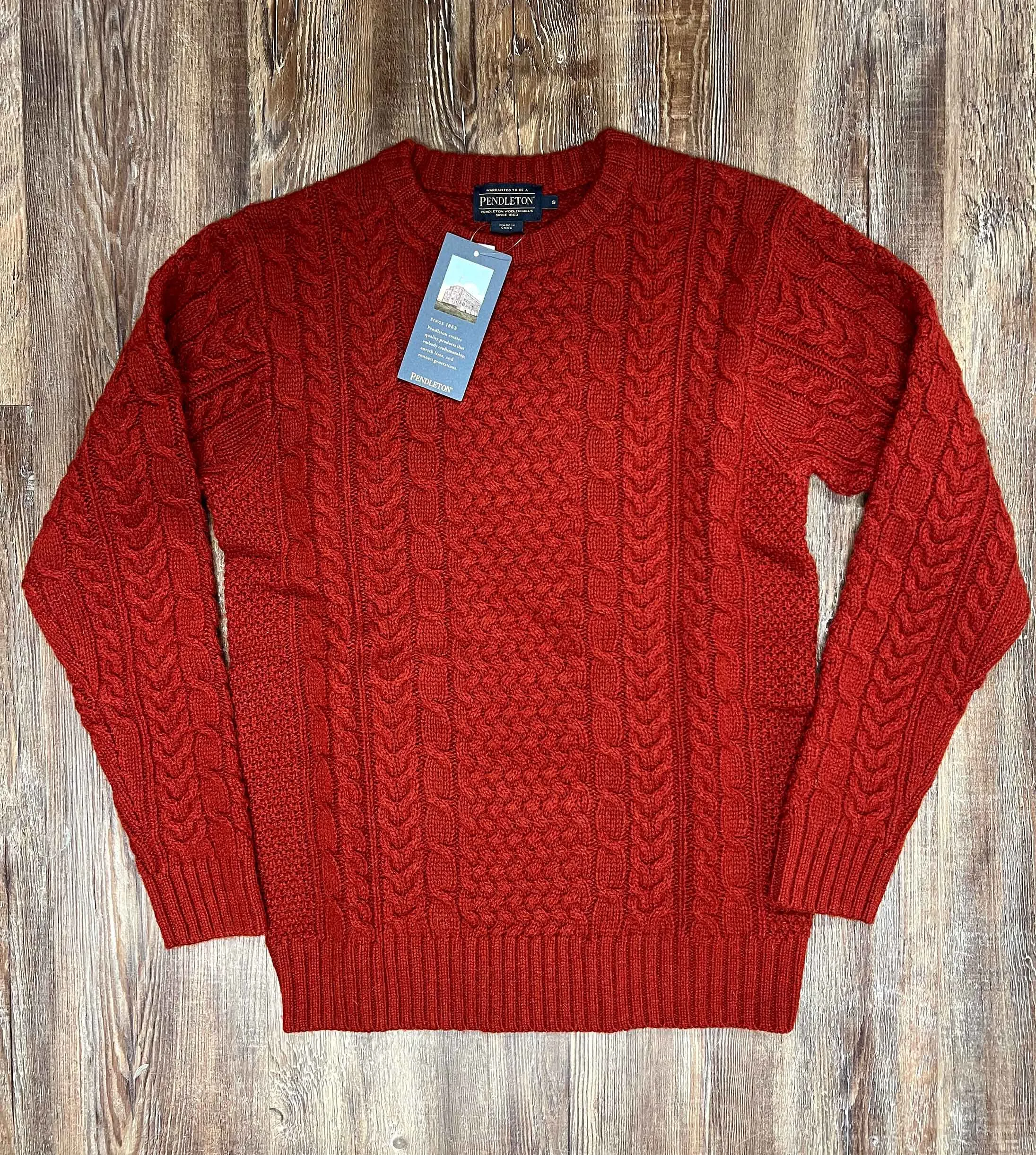 Pendleton | Chili Red Shetland Fisherman Crew